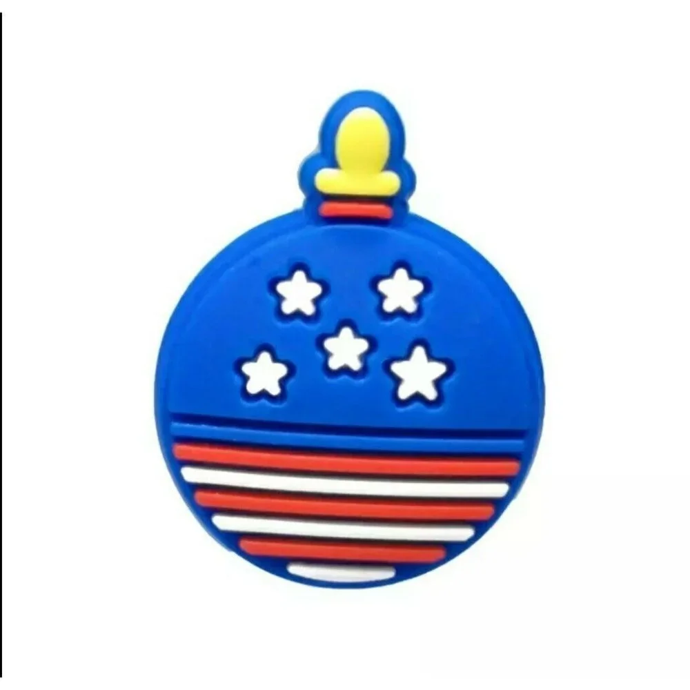 Christmas charms compatible Crocs Shoe set Of 8 grinch, santa, tree, snowman,